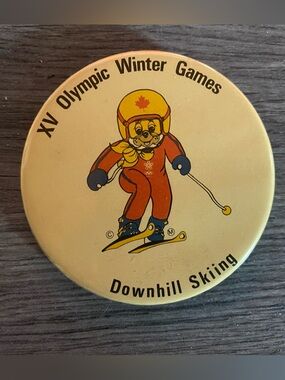 💥Free with a Bundle of 2 💥
XV Olympic Calgary Winter Games  Button